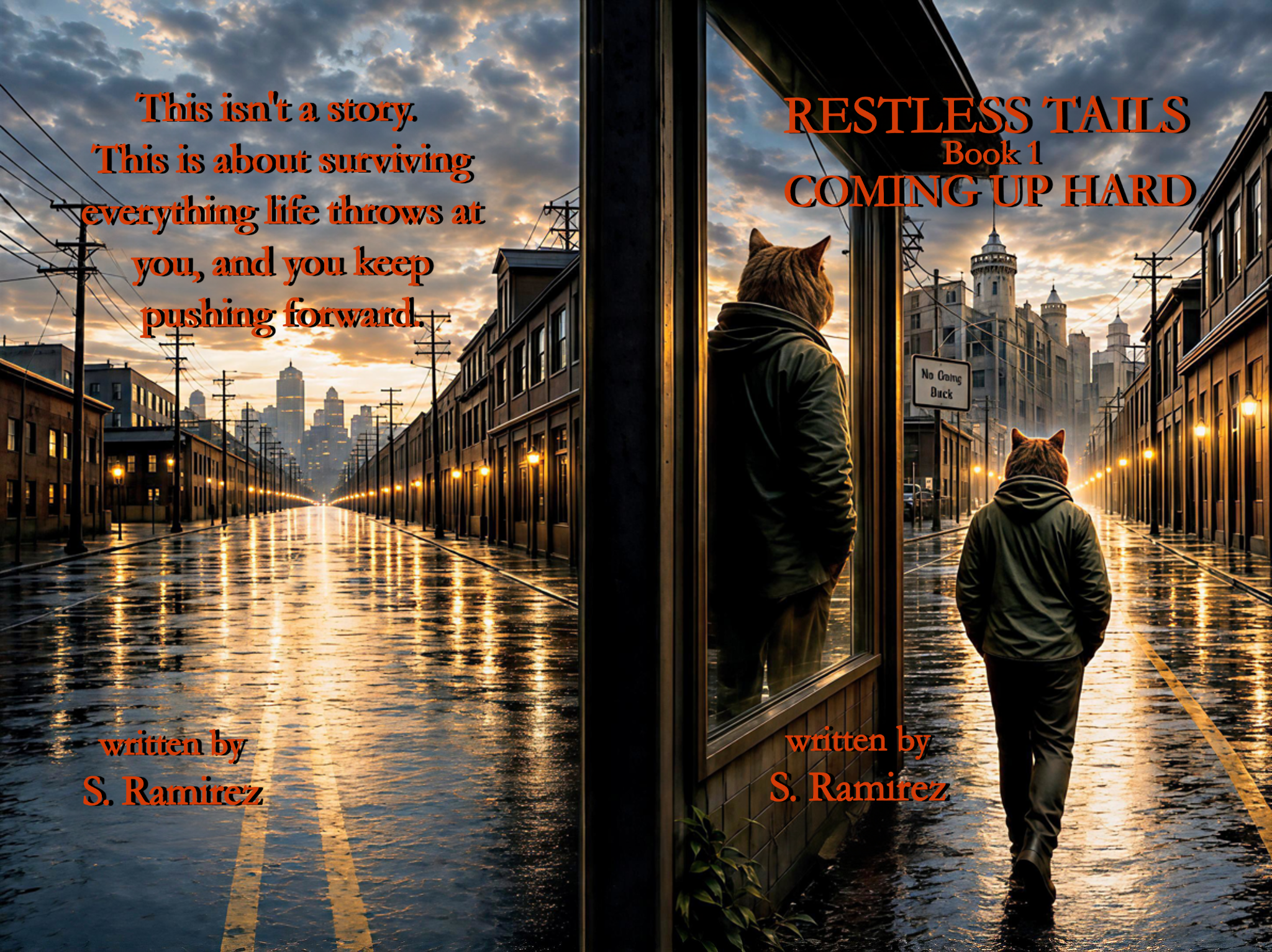 Full wrap cover for Restless Tails Book 1: Coming Up Hard